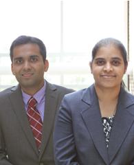 Vijay Ivaturi, PhD (left) and Mathangi Gopalakrishnan, MS, PhD (right)